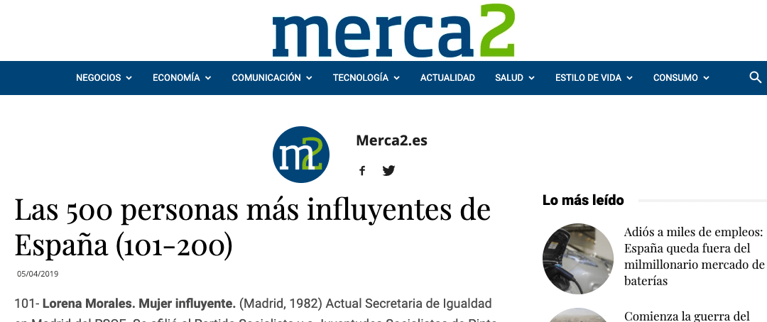 Borja Adanero entre los 200 Españoles más influyentes