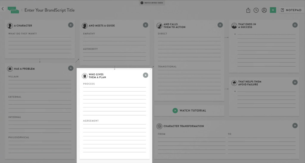 plan brandscript